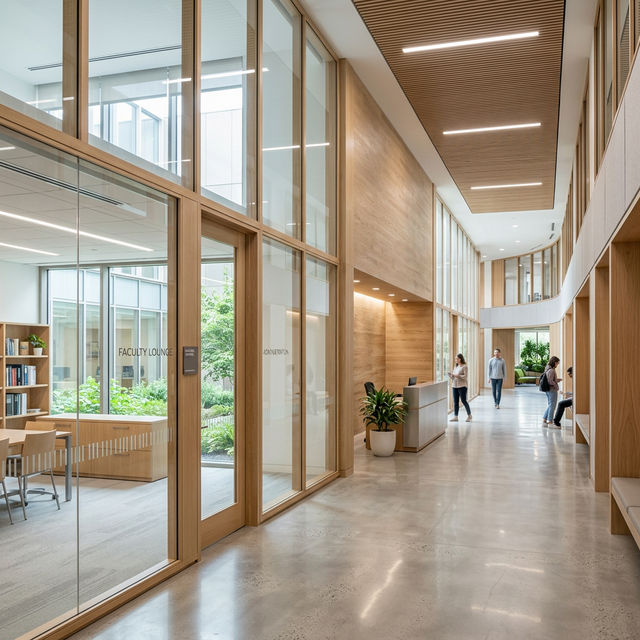 Professional academic architectural shot